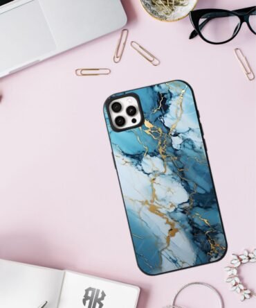 Blue Marble 2.0-Luxury Glossy Finish Metal Case | All Models