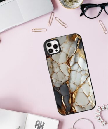 White Marble-Luxury Glossy Finish Metal Case | All Models