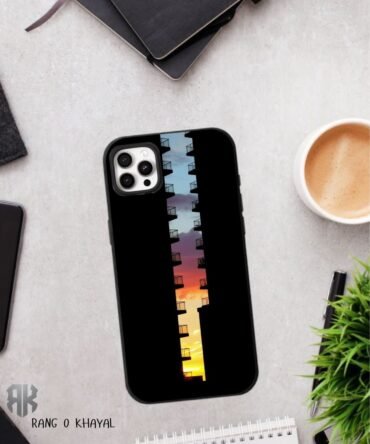 Sunset Building-Luxury Glossy Finish Metal Case | All Models